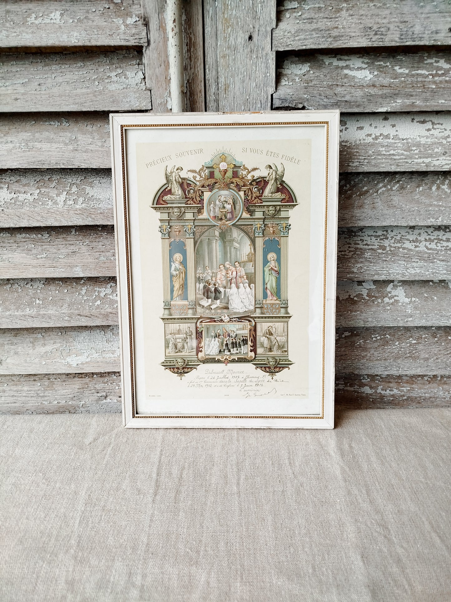 Cadre certificat religieux • 1902