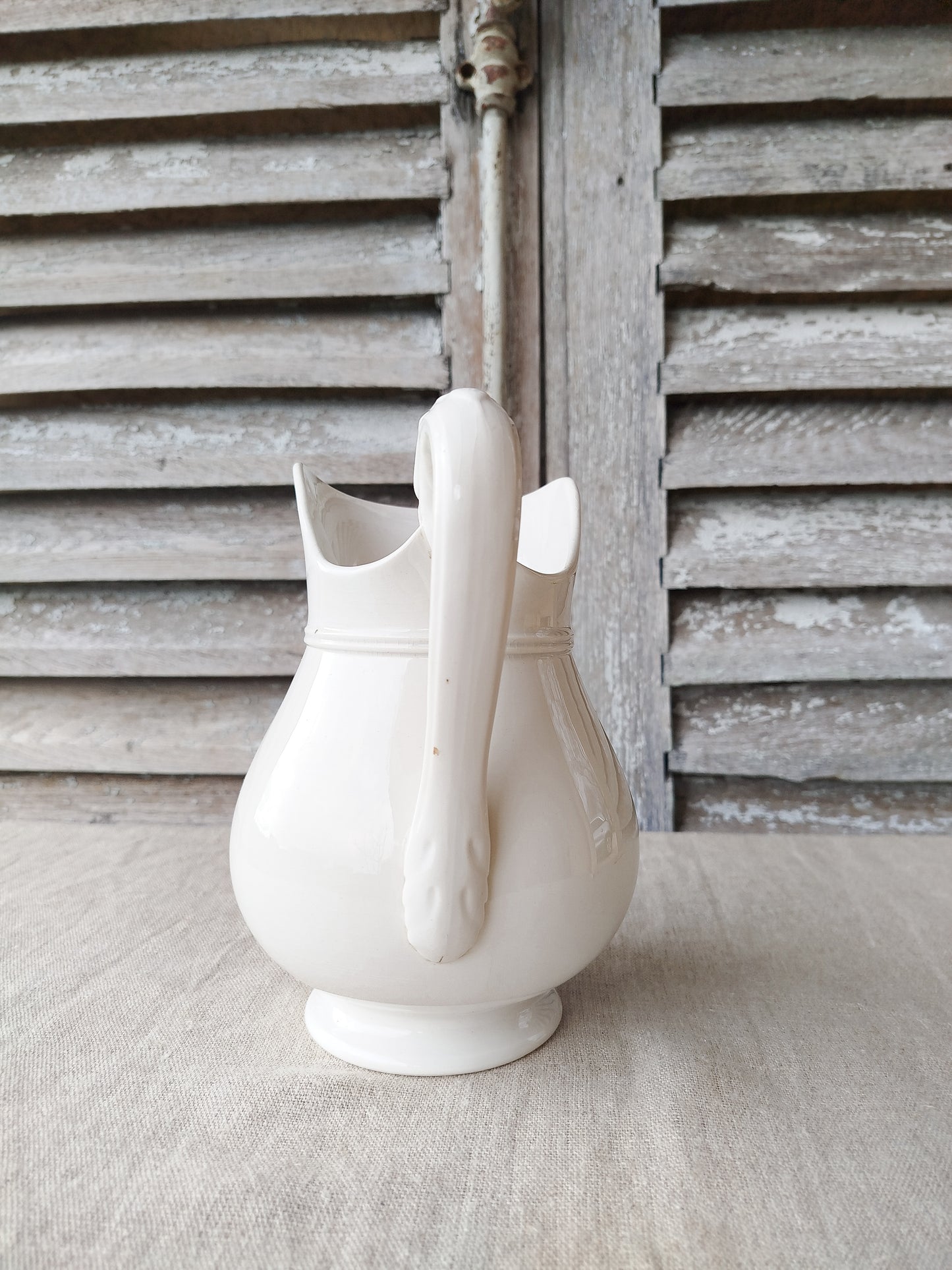 Pichet cygne Digoin & Sarreguemines
