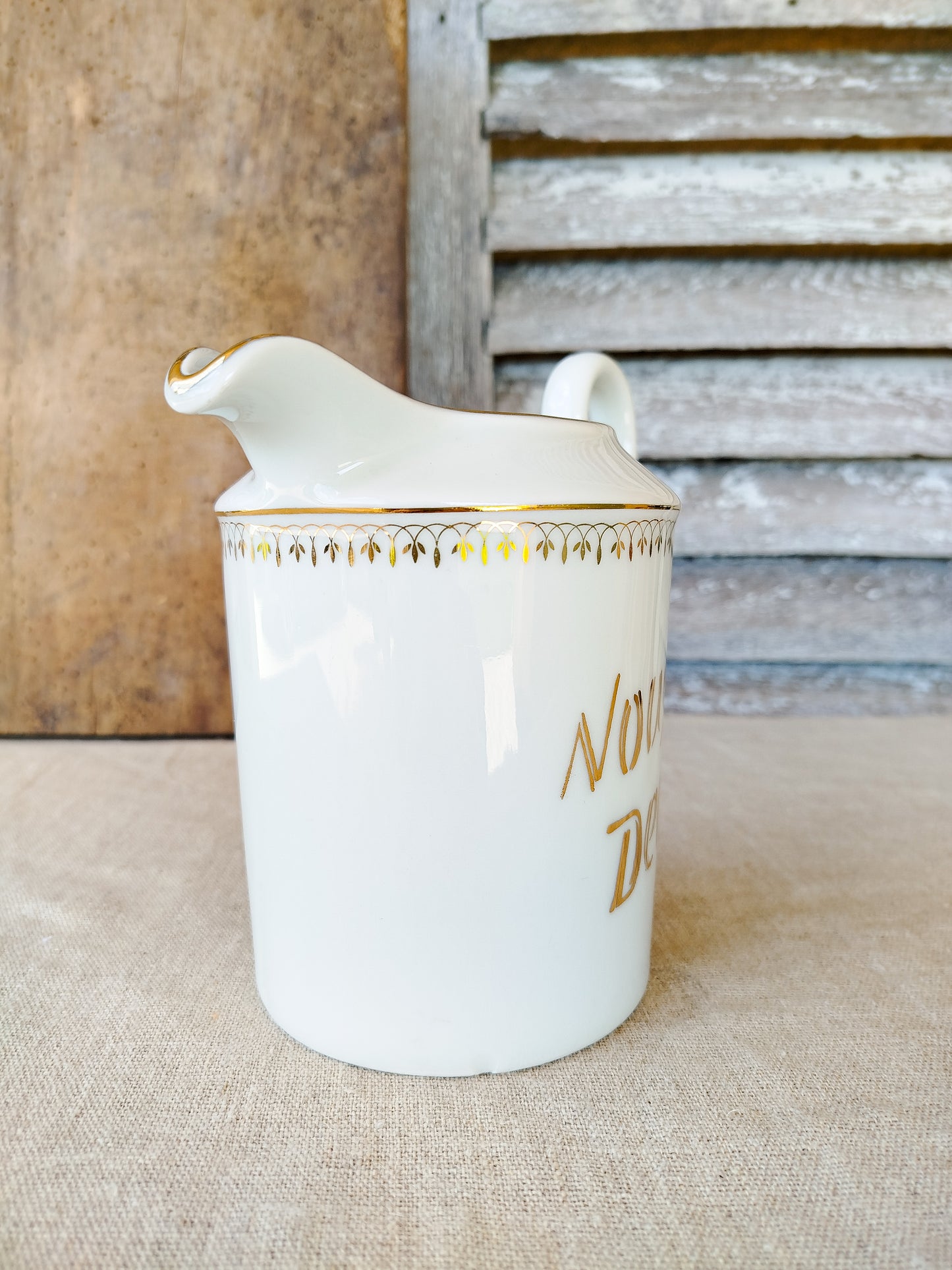 Pichet " Nous deux " en porcelaine