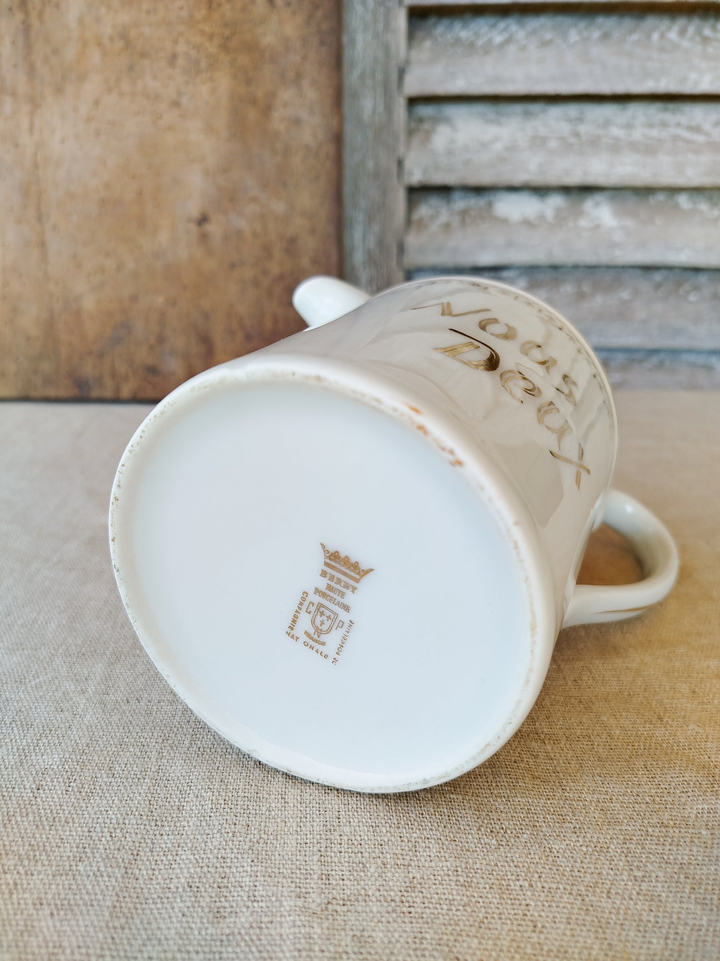 Pichet " Nous deux " en porcelaine