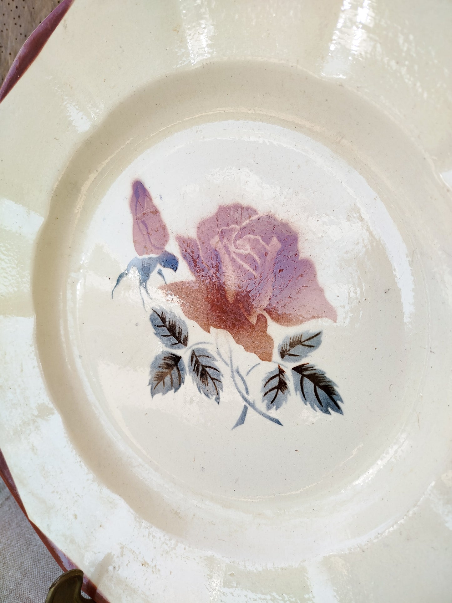 Plat vintage Digoin Sarreguemines