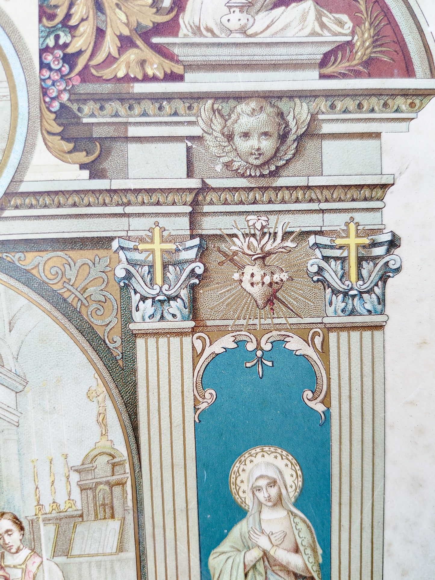 Cadre souvenir de baptême