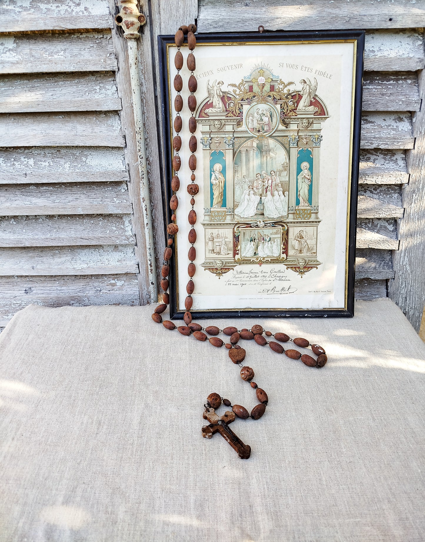 Cadre souvenir de baptême