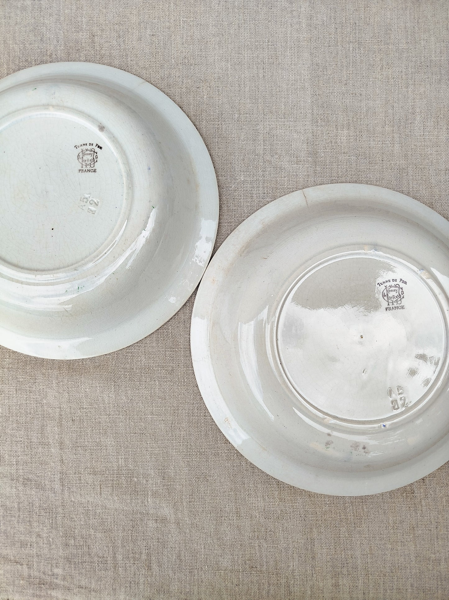 Assiette creuse Choisy-le-Roi x2