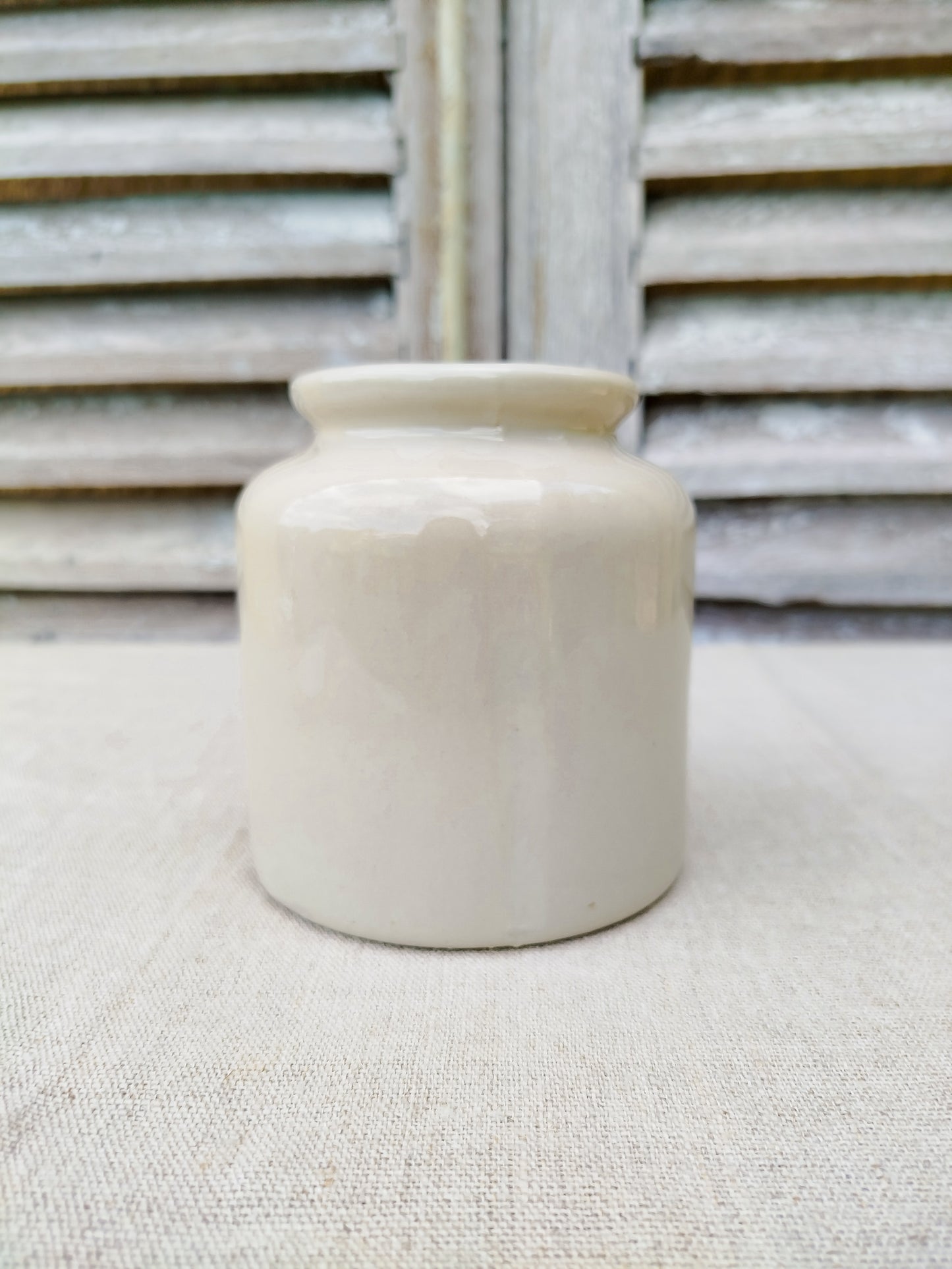 Pot à moutarde en grès