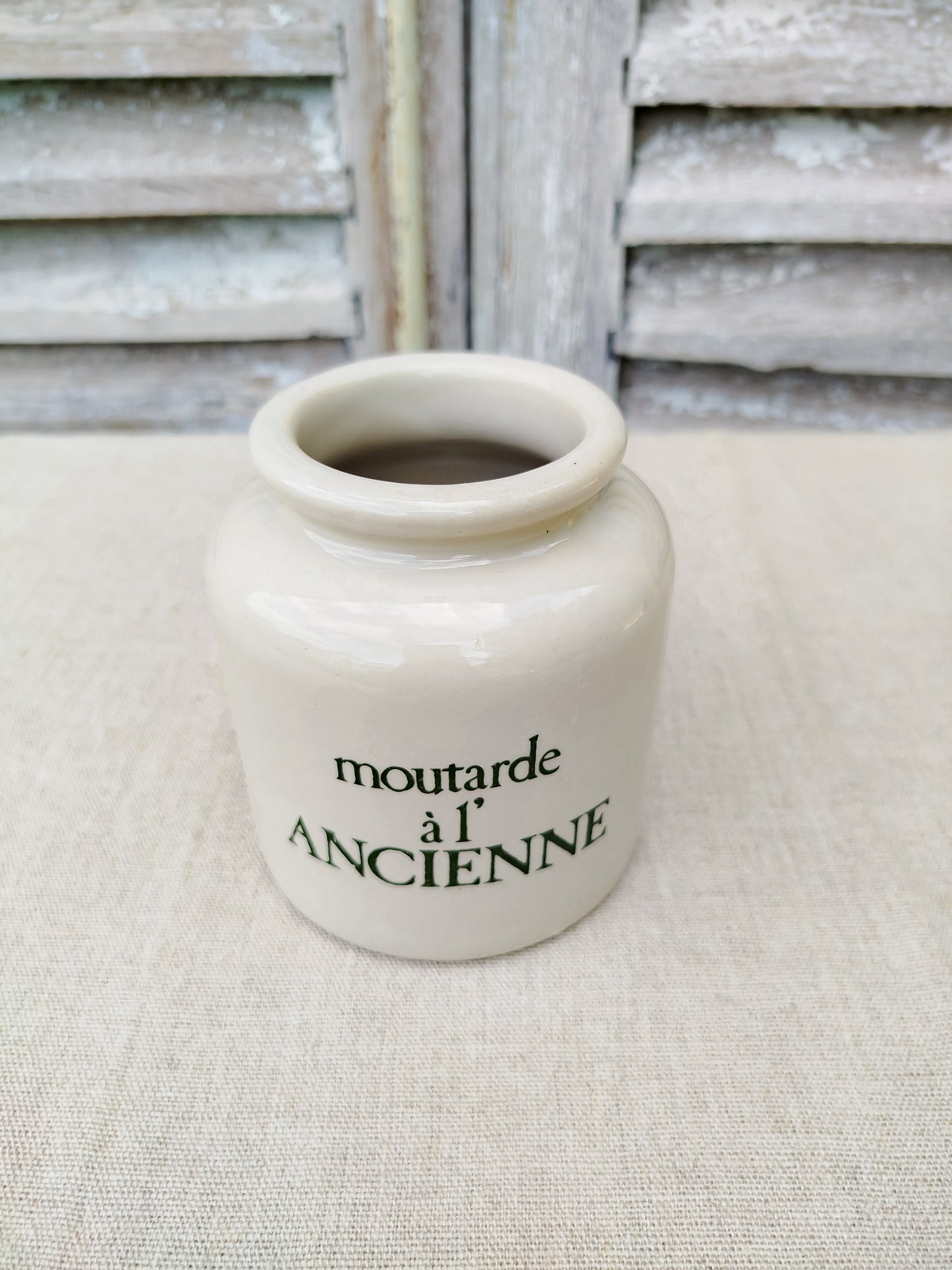 Pot à moutarde en grès