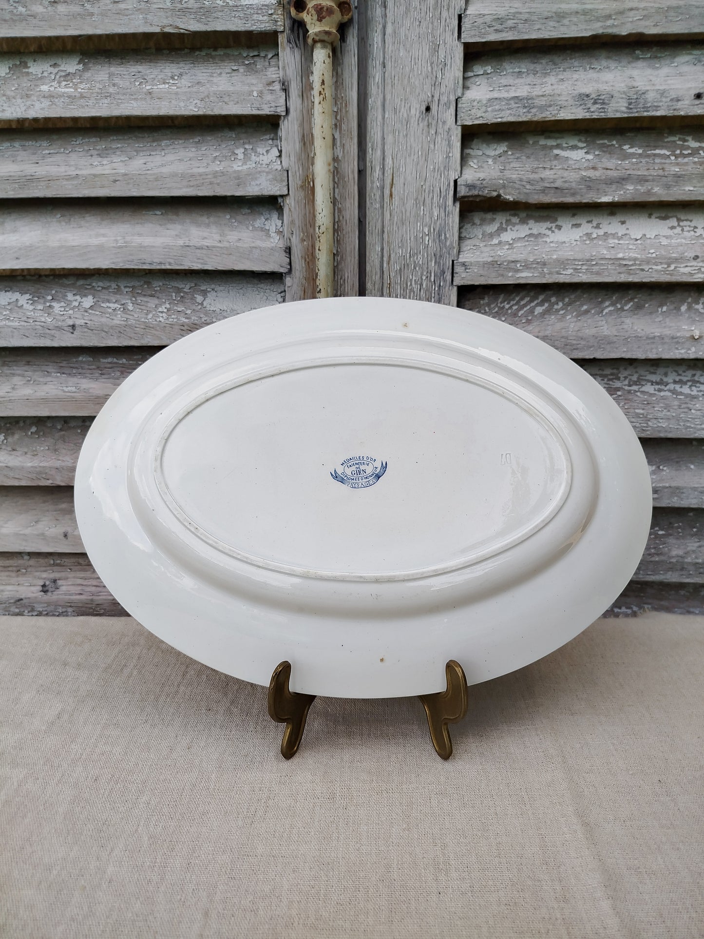 Grand plat oval Gien