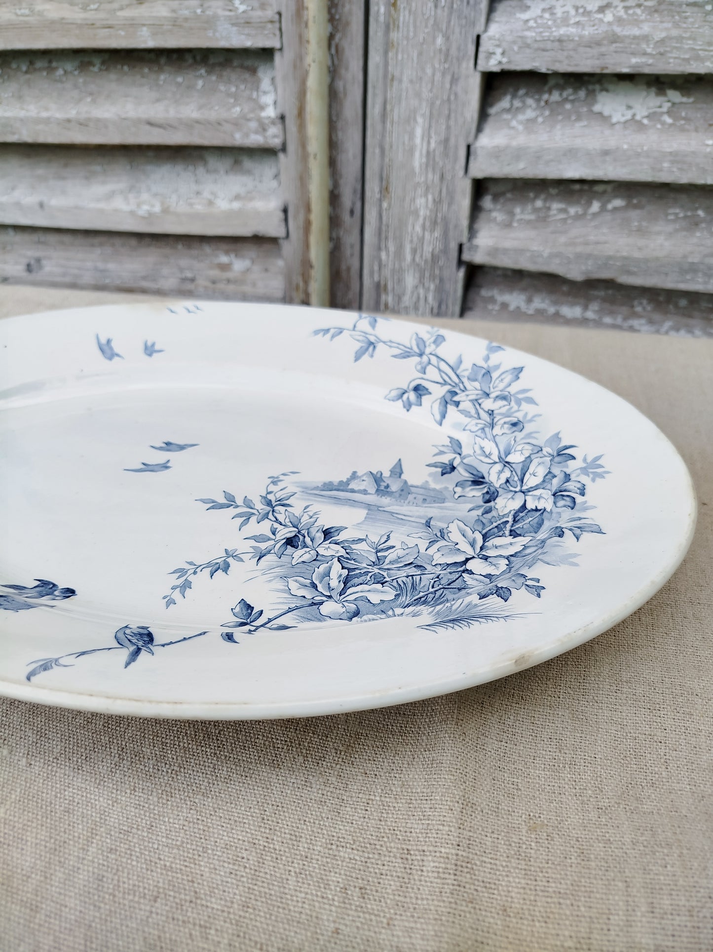 Grand plat oval Gien
