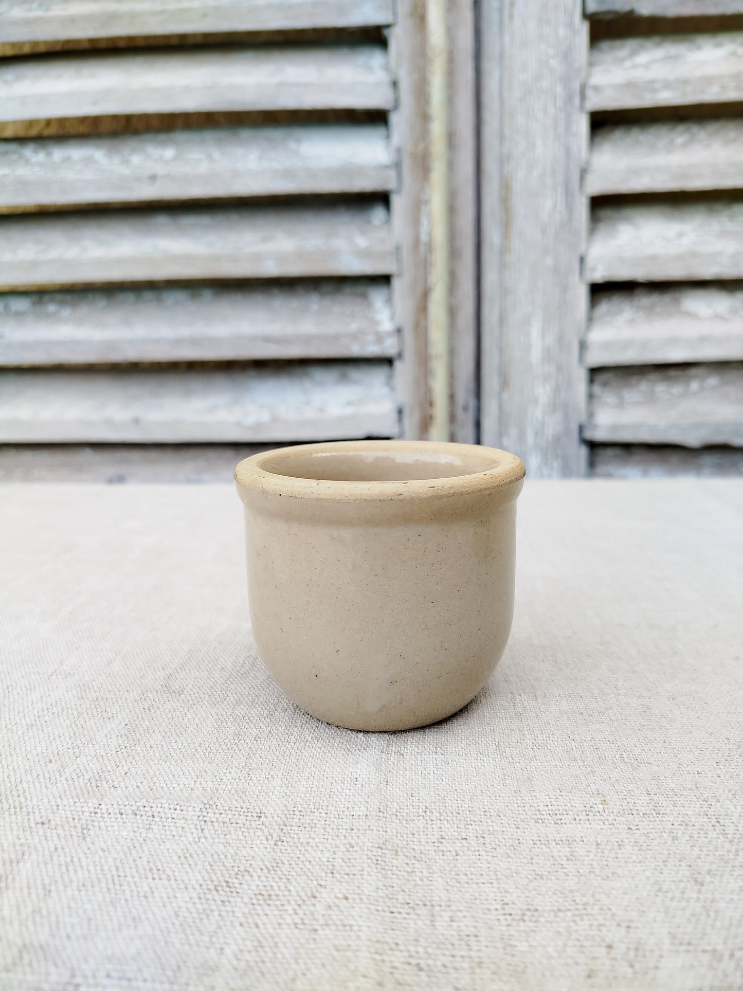 Pots à yaourt en grès x2