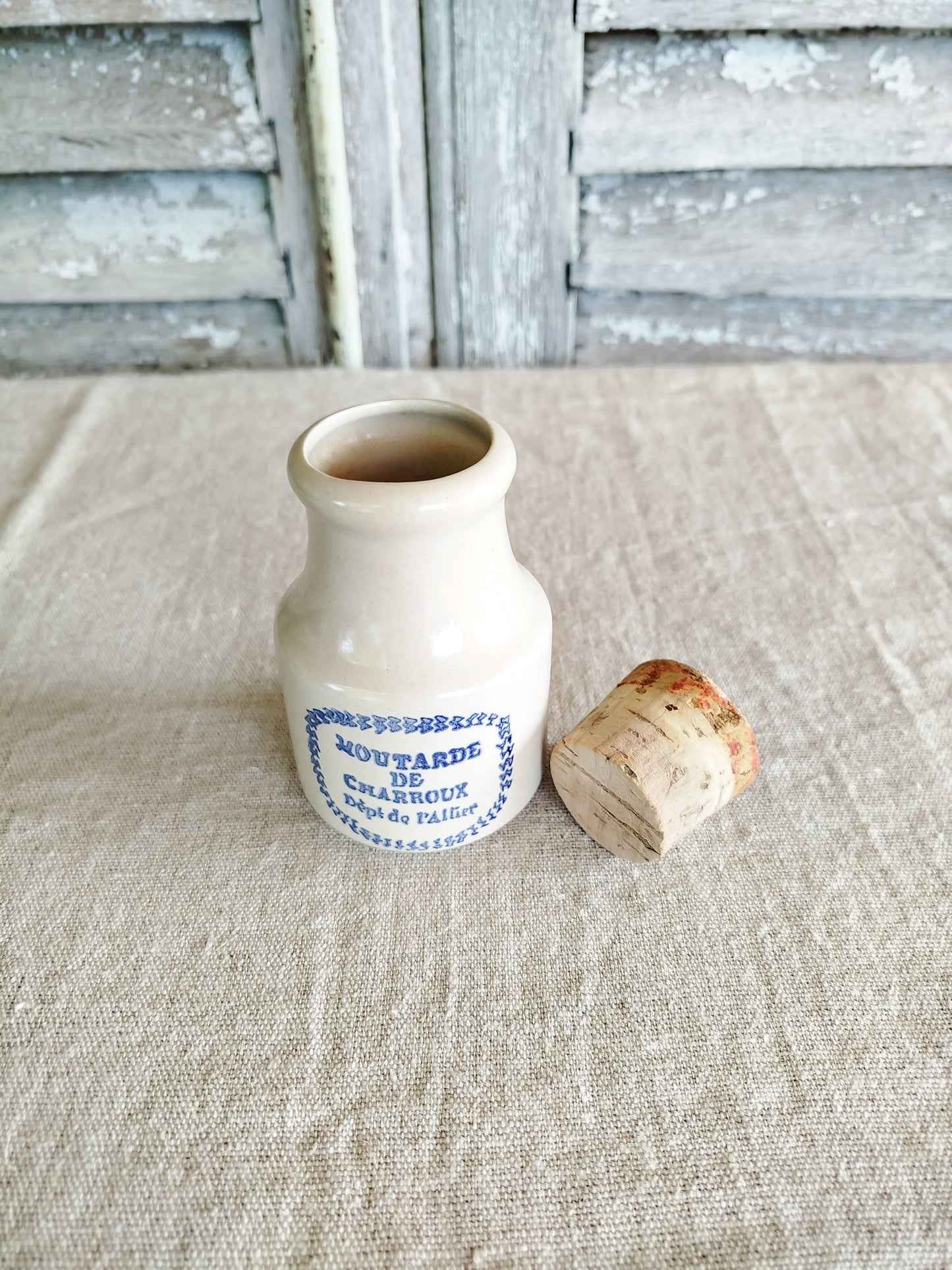 Pot à moutarde vintage