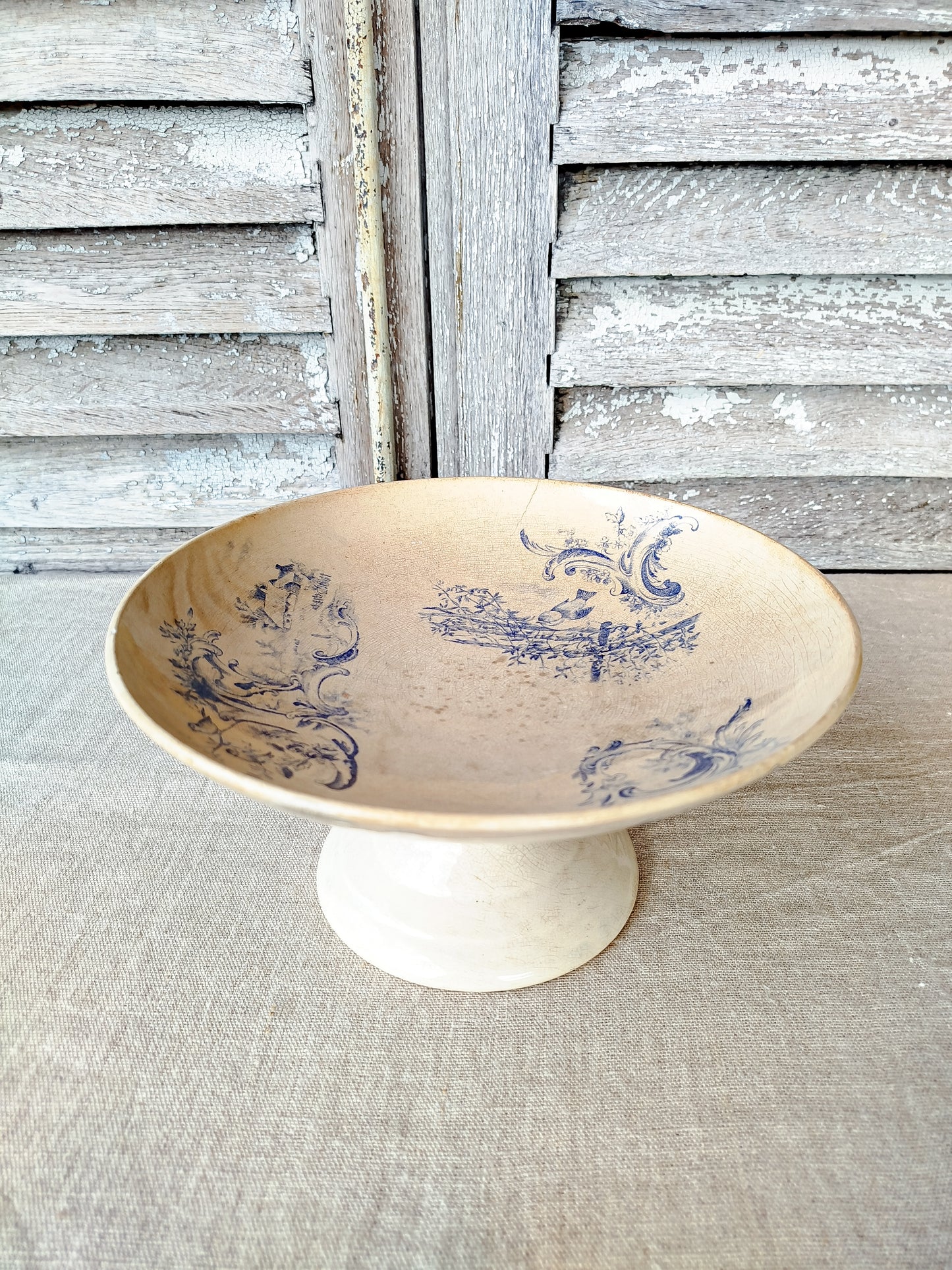 Compotier terre de fer • Oiseaux & Cygnes