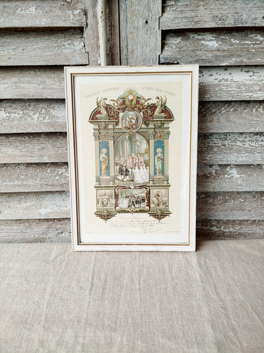 Cadre certificat religieux • 1902