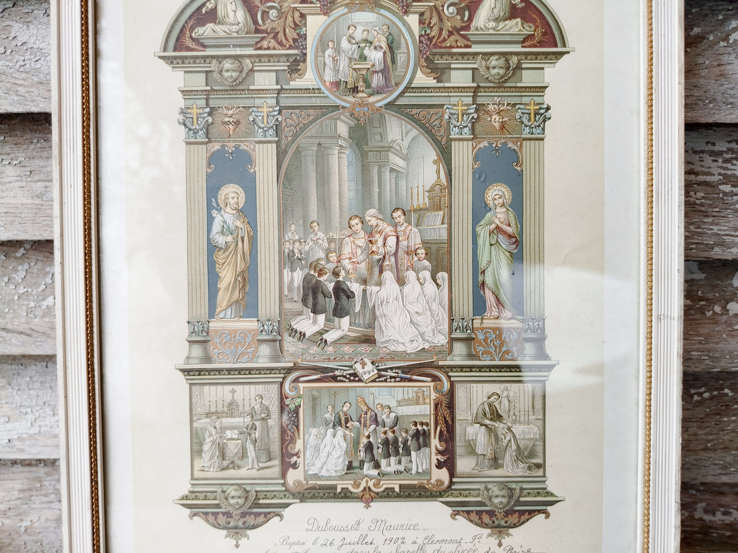 Cadre certificat religieux • 1902