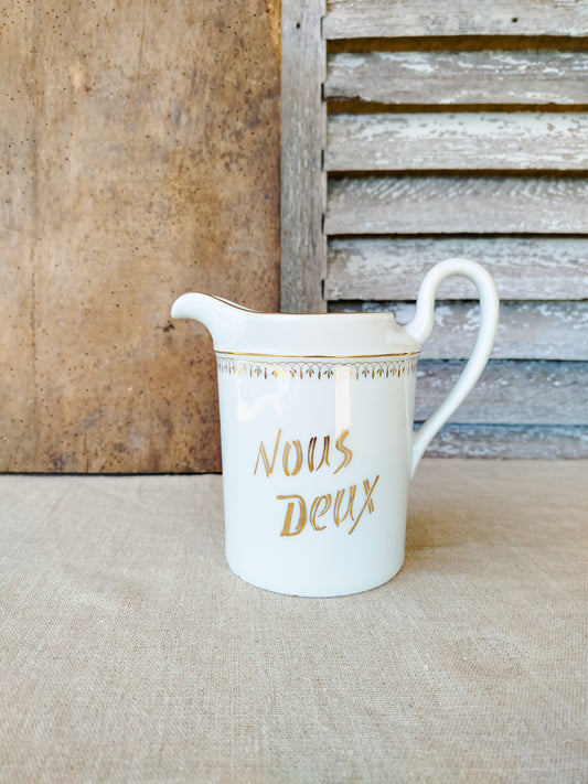 Pichet " Nous deux " en porcelaine