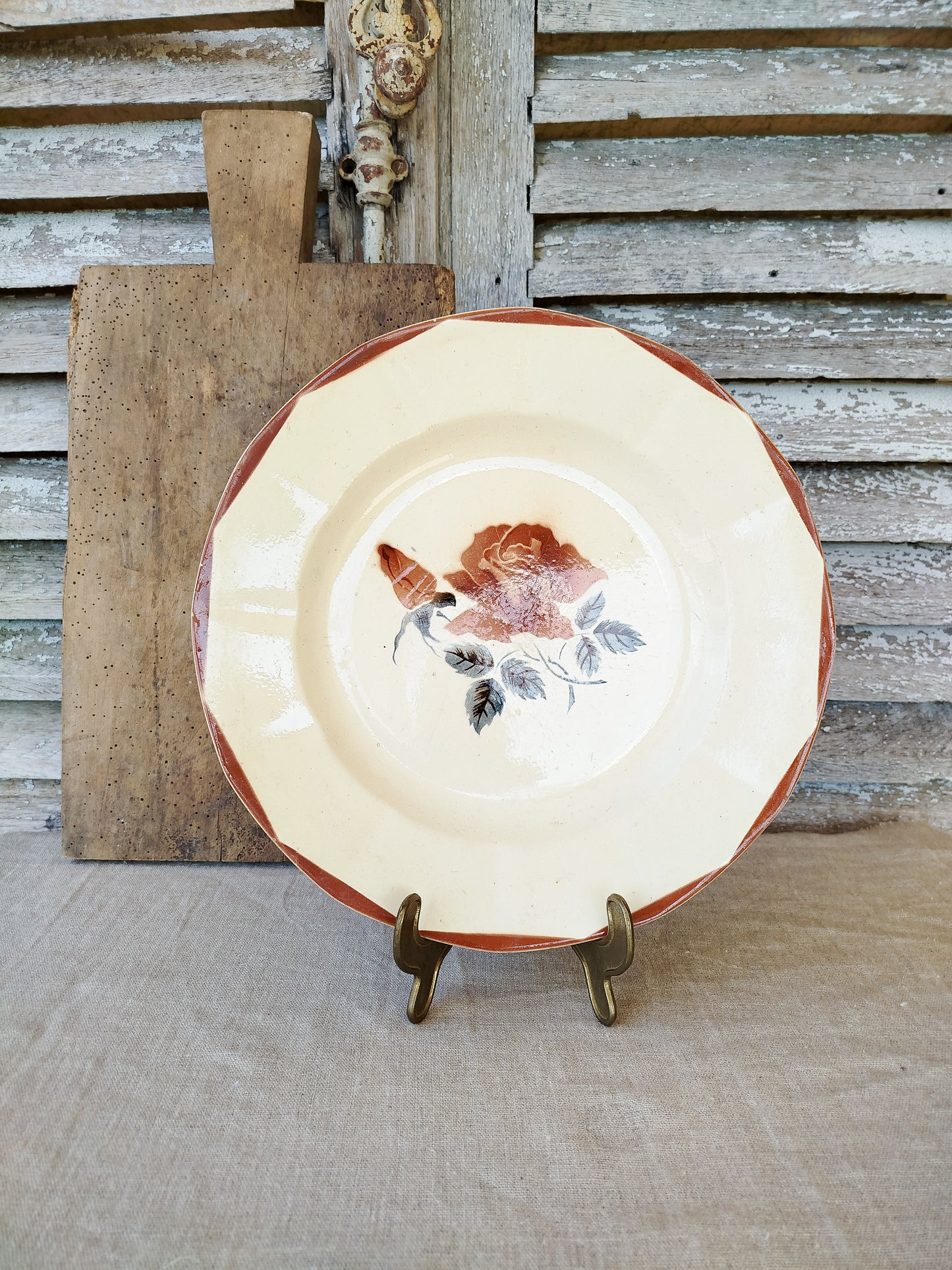 Plat vintage Digoin Sarreguemines