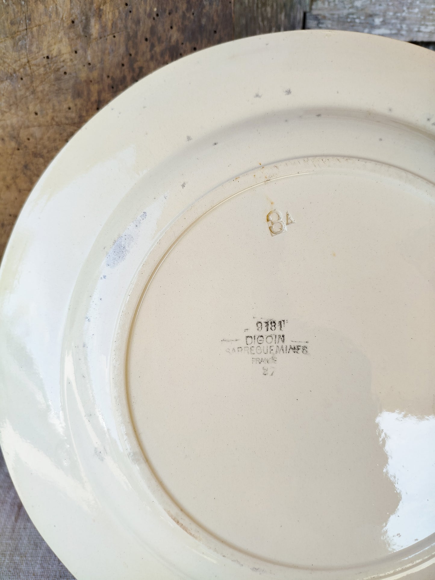 Plat vintage Digoin Sarreguemines