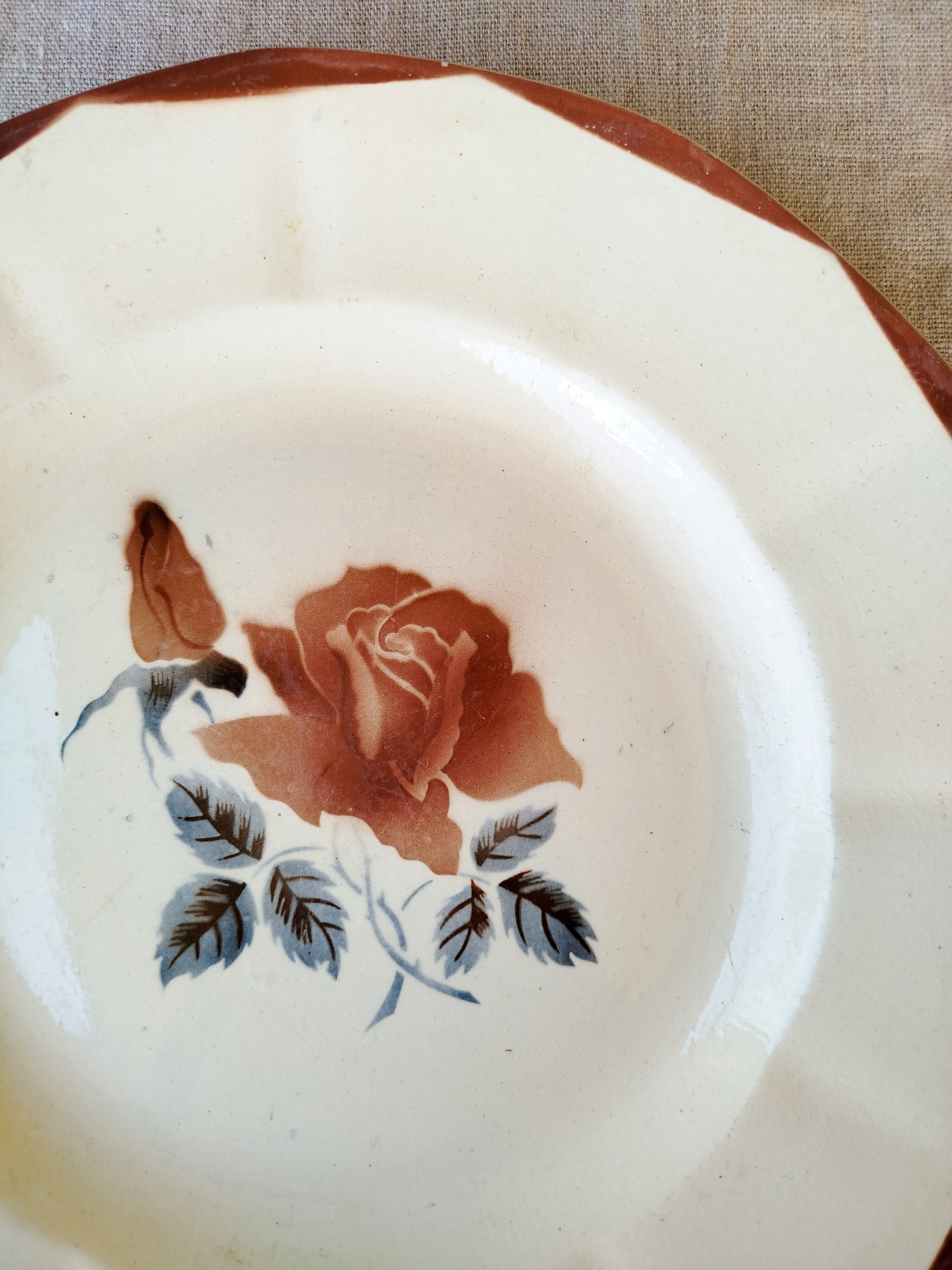 Plat vintage Digoin Sarreguemines