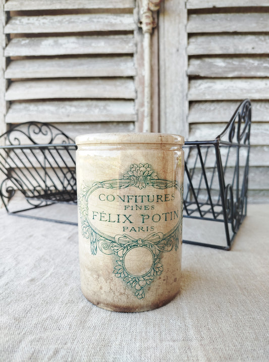 Pot patiné Félix Potin