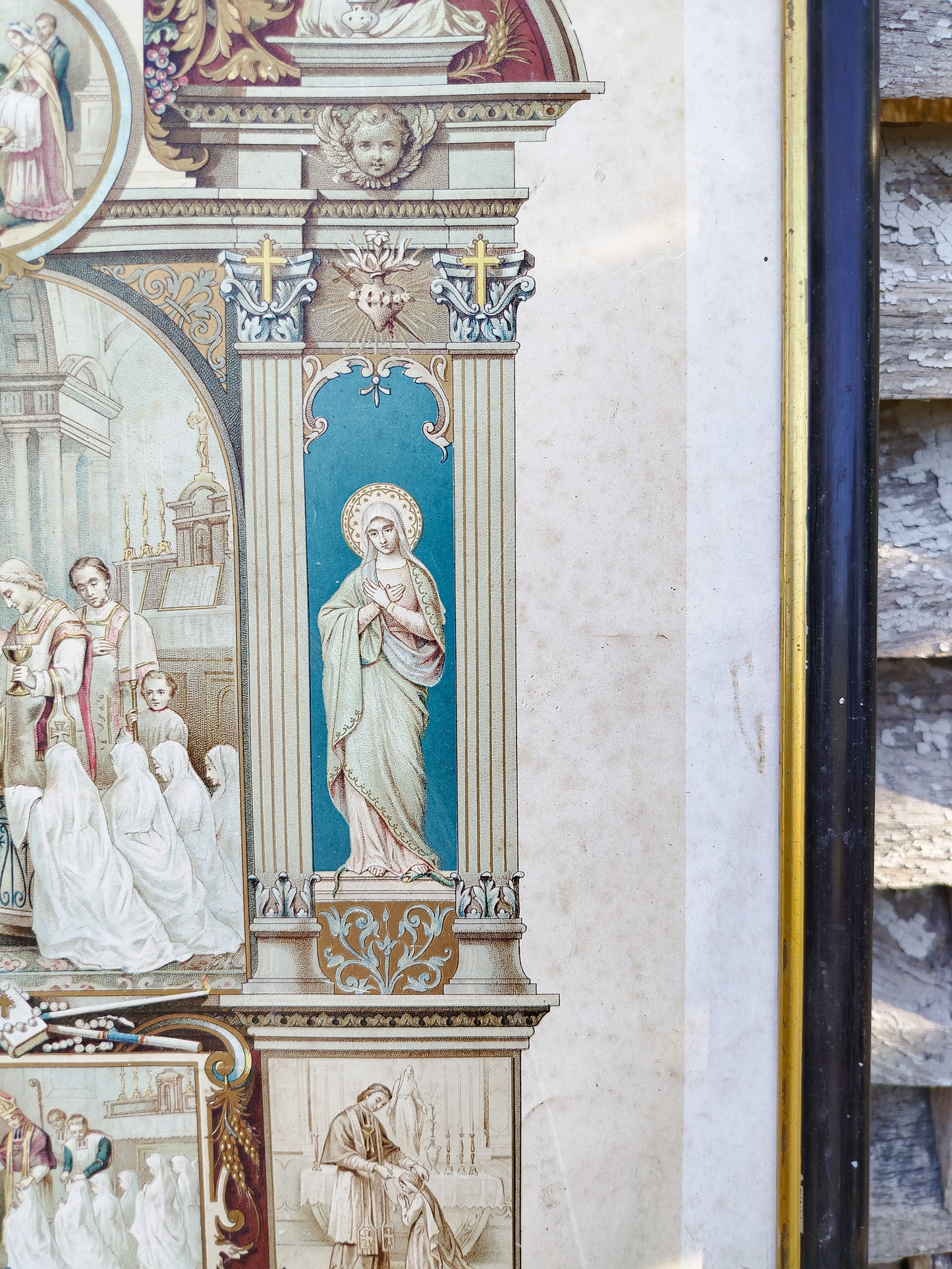 Cadre souvenir de baptême