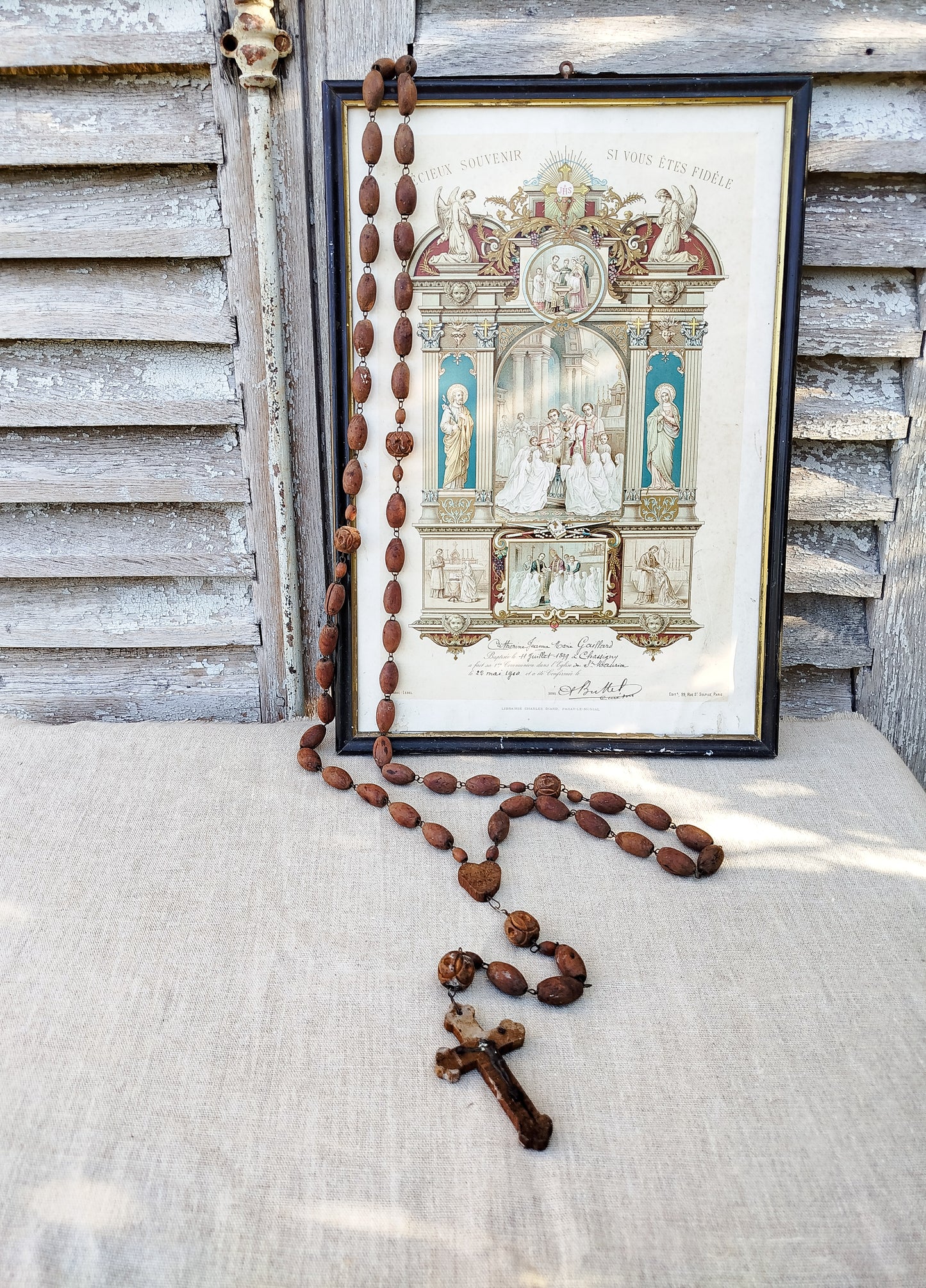 Cadre souvenir de baptême