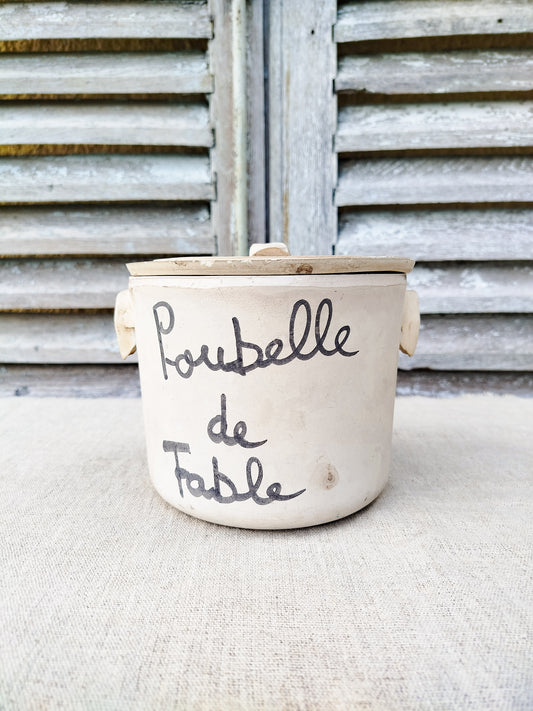 Pot terracotta " Poubelle de table "