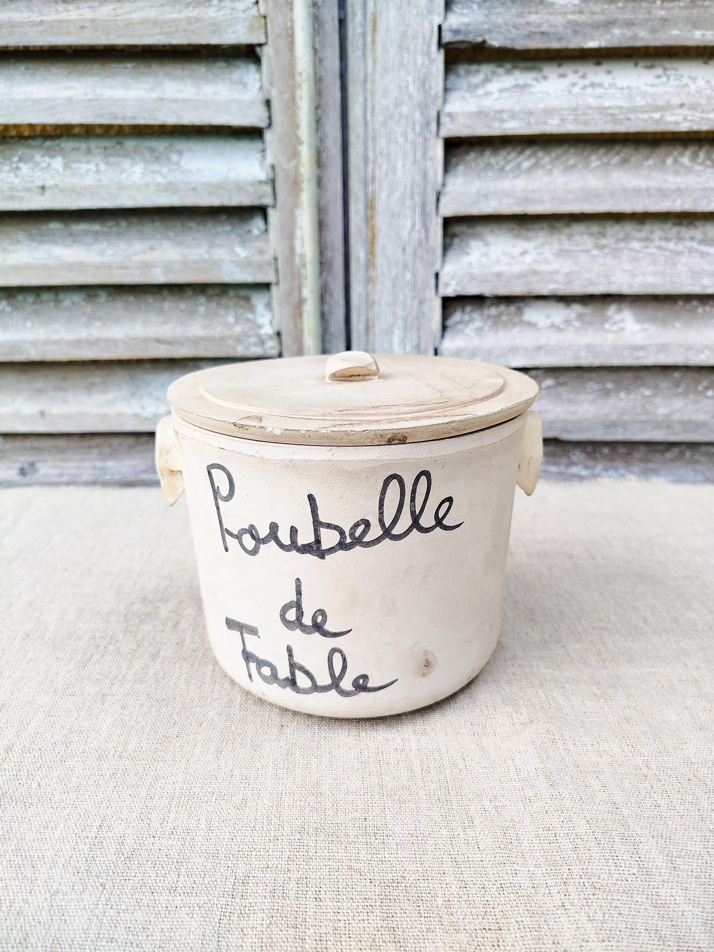 Pot terracotta " Poubelle de table "