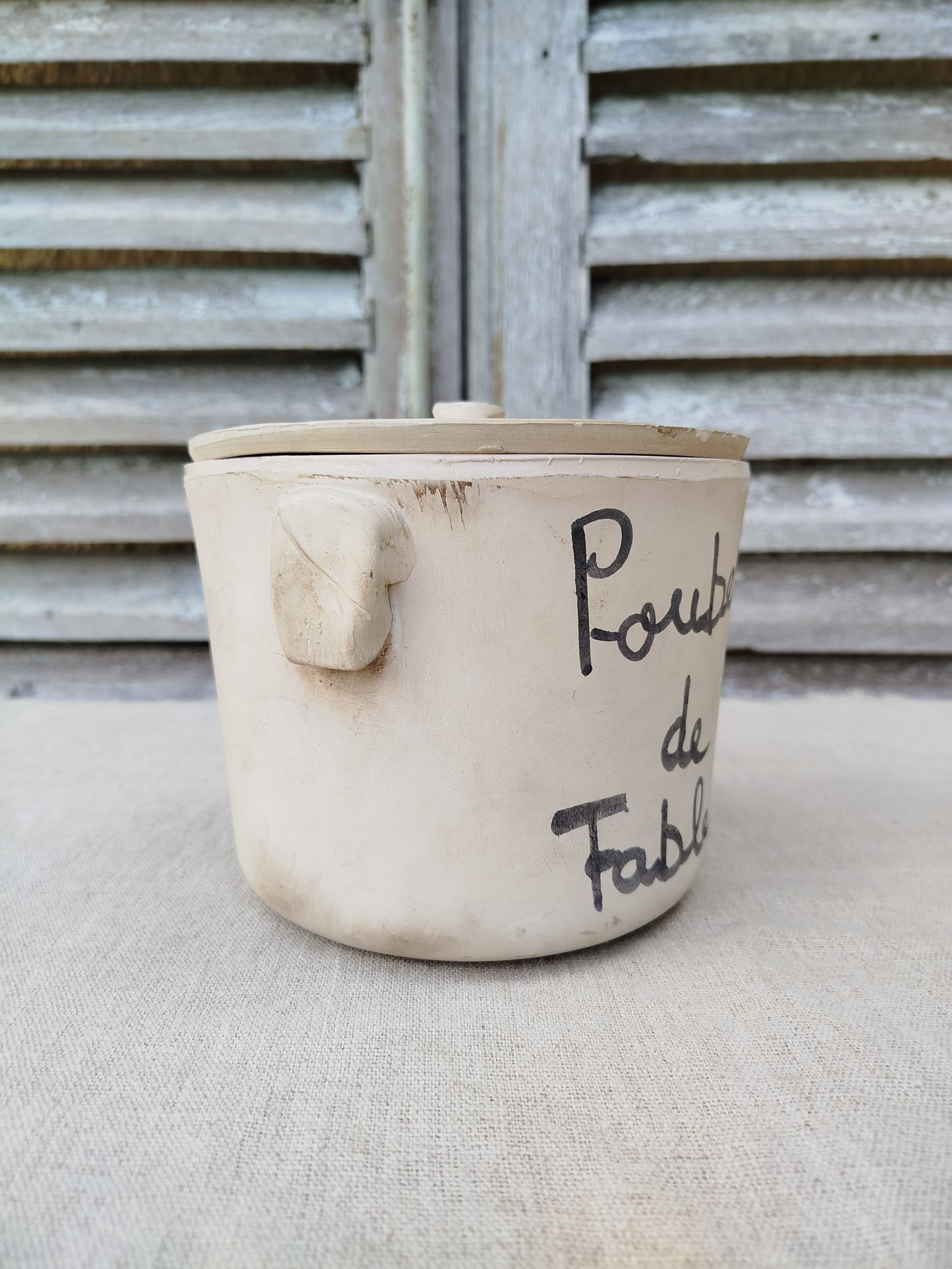 Pot terracotta " Poubelle de table "
