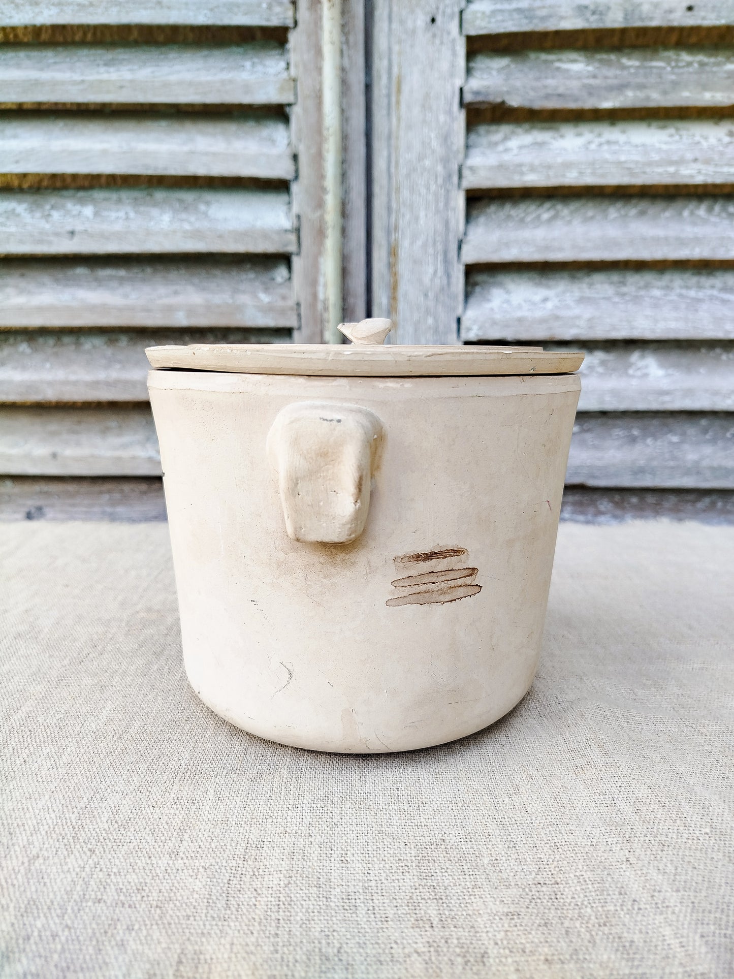 Pot terracotta " Poubelle de table "