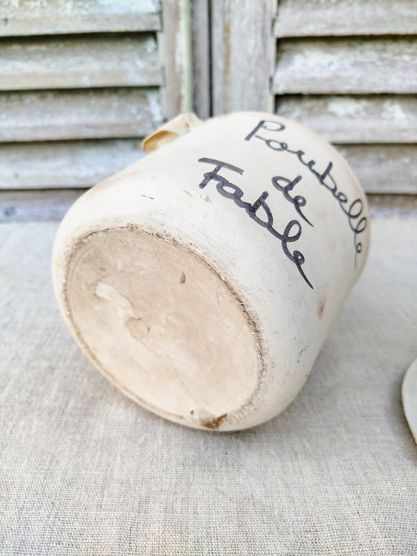 Pot terracotta " Poubelle de table "
