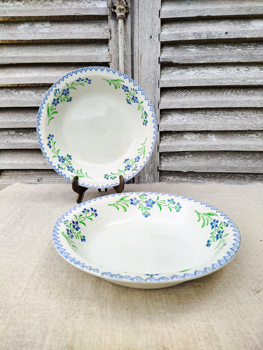 Assiette creuse Choisy-le-Roi x2
