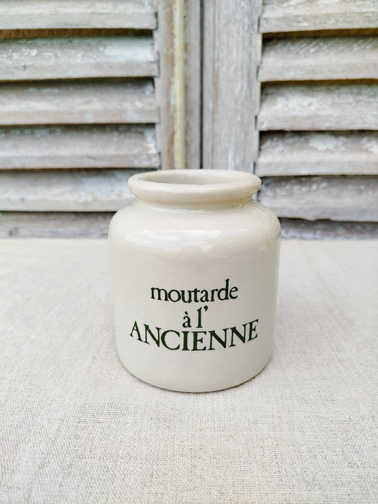 Pot à moutarde en grès