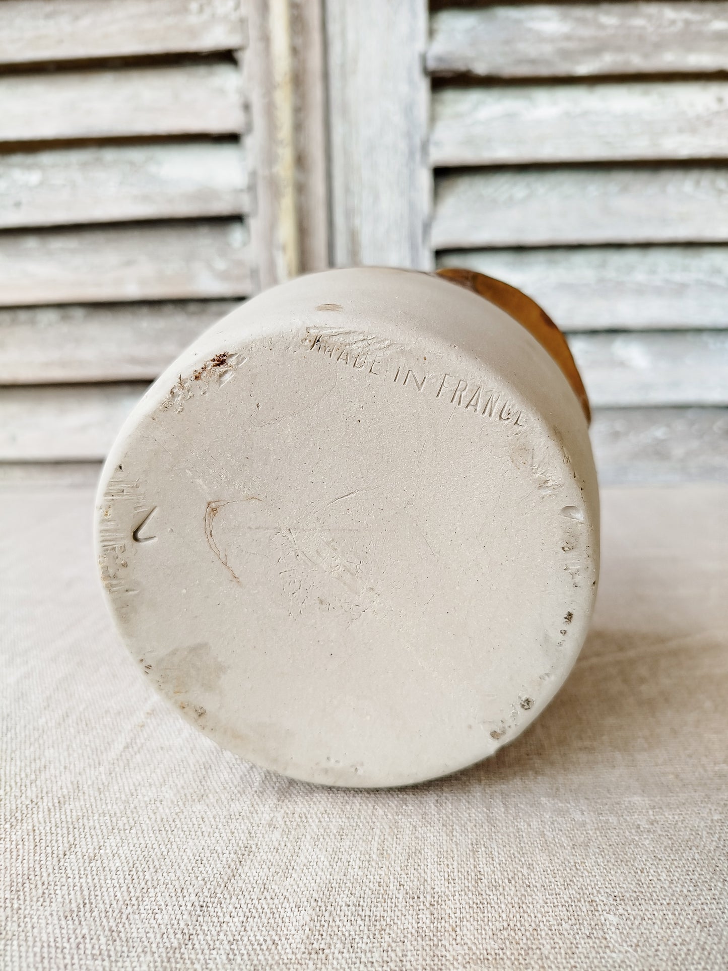 Pot en grès bicolore