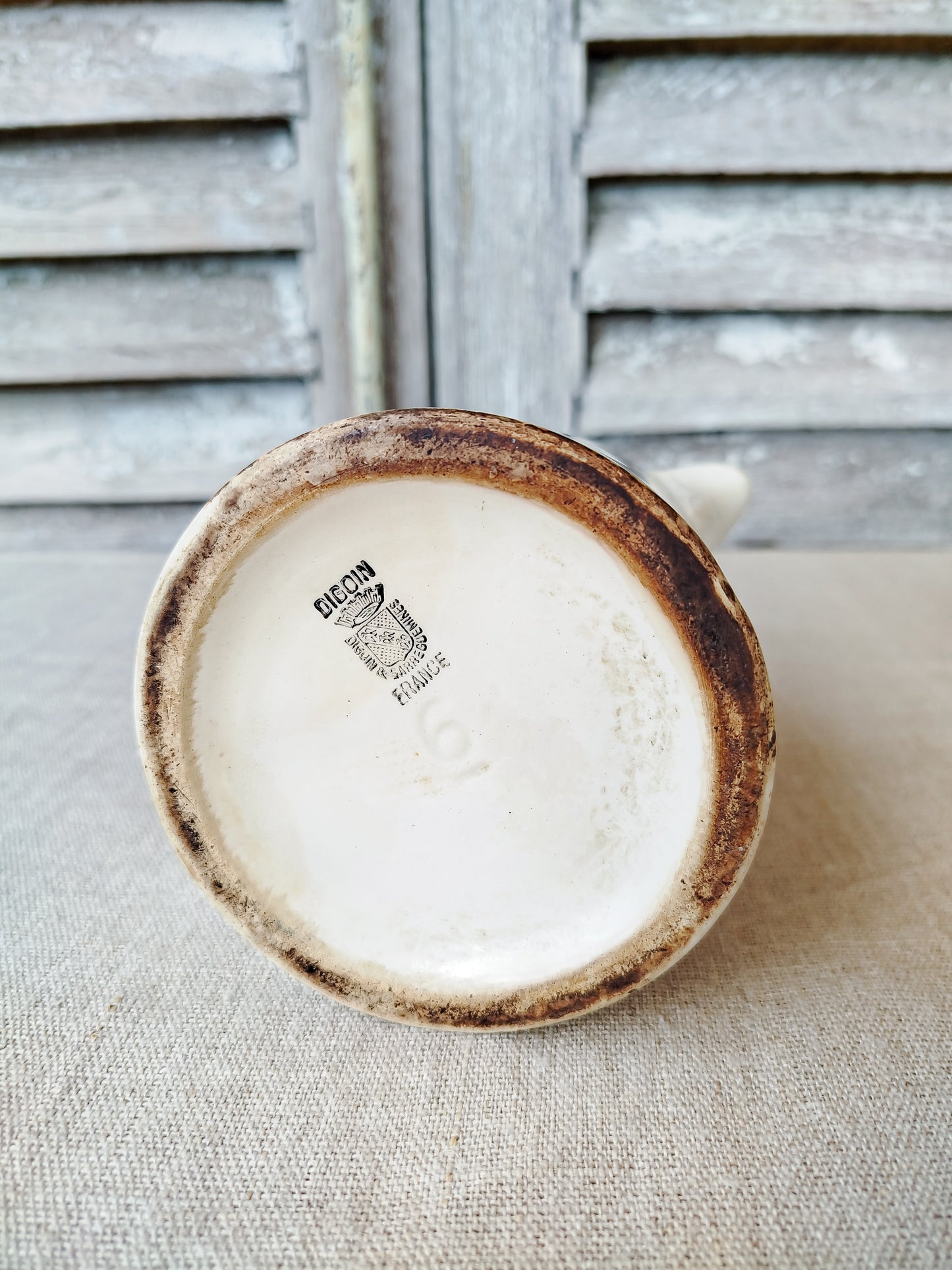 Petit pichet Digoin Sarreguemines