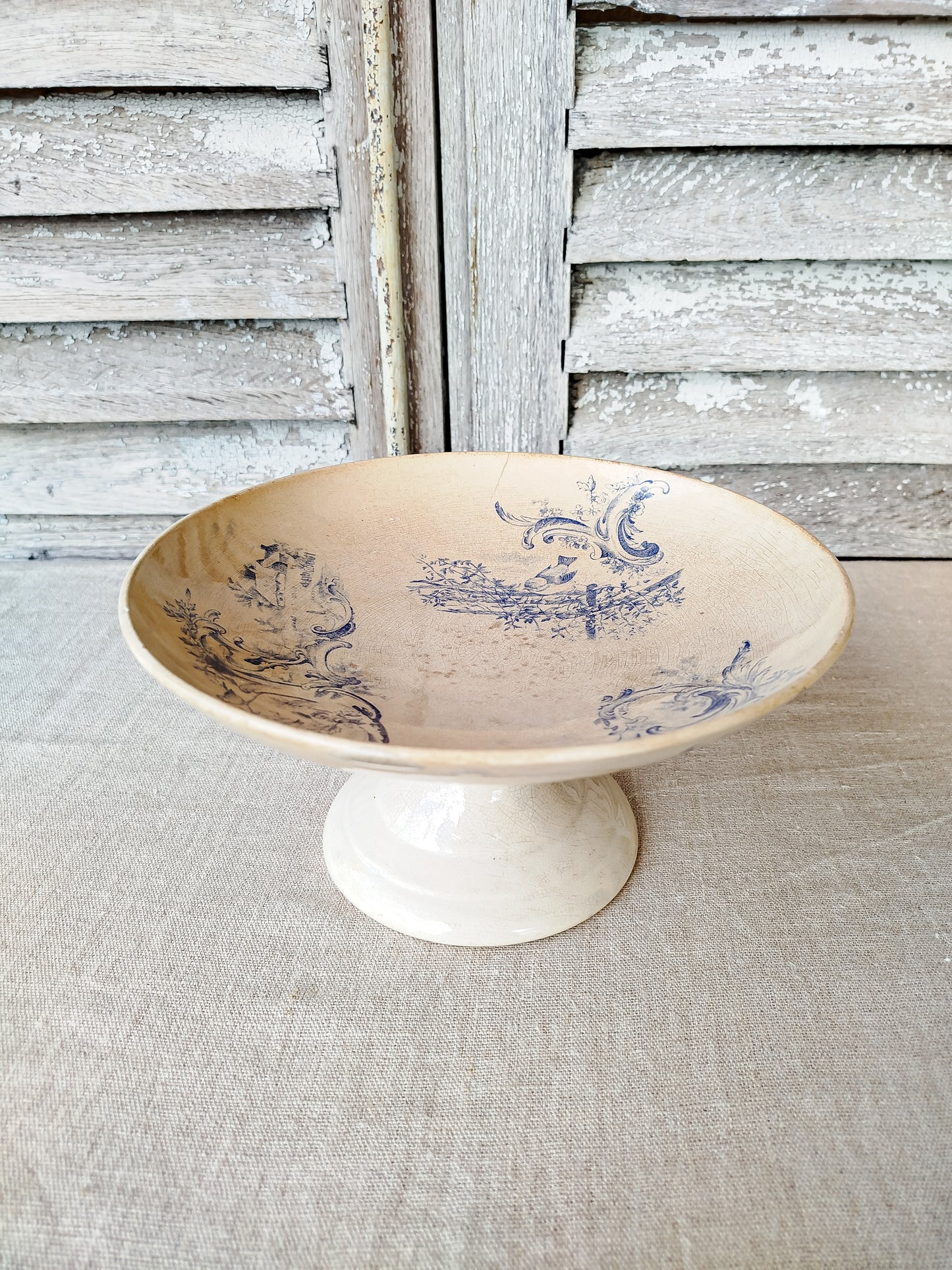 Compotier terre de fer • Oiseaux & Cygnes