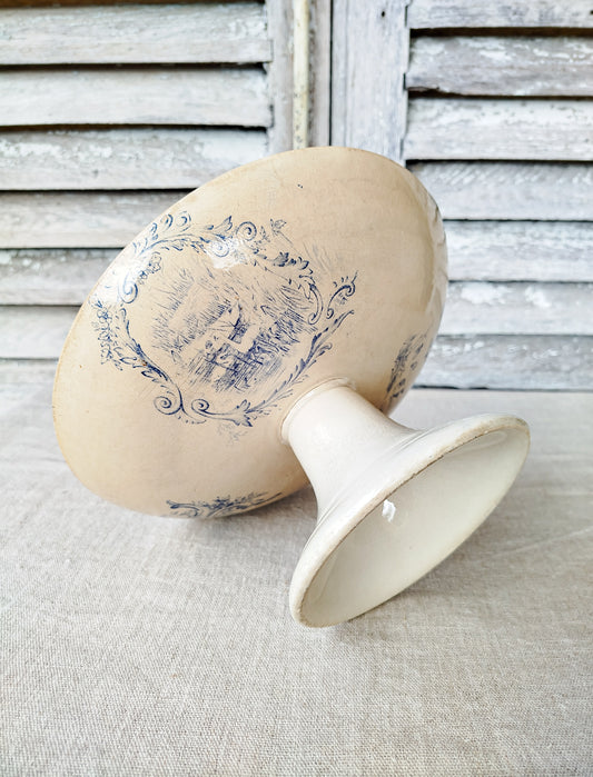 Compotier terre de fer • Oiseaux & Cygnes