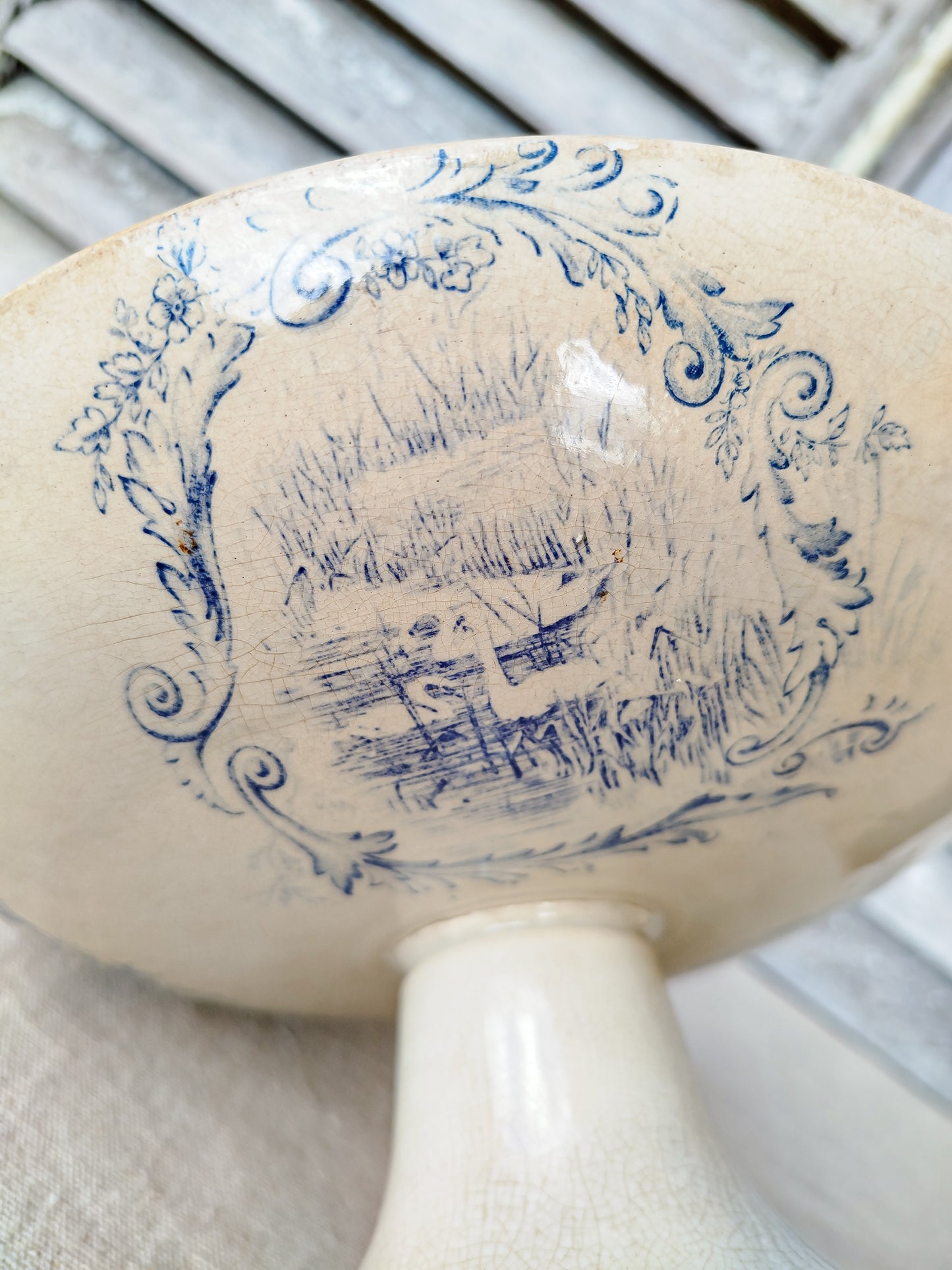 Compotier terre de fer • Oiseaux & Cygnes